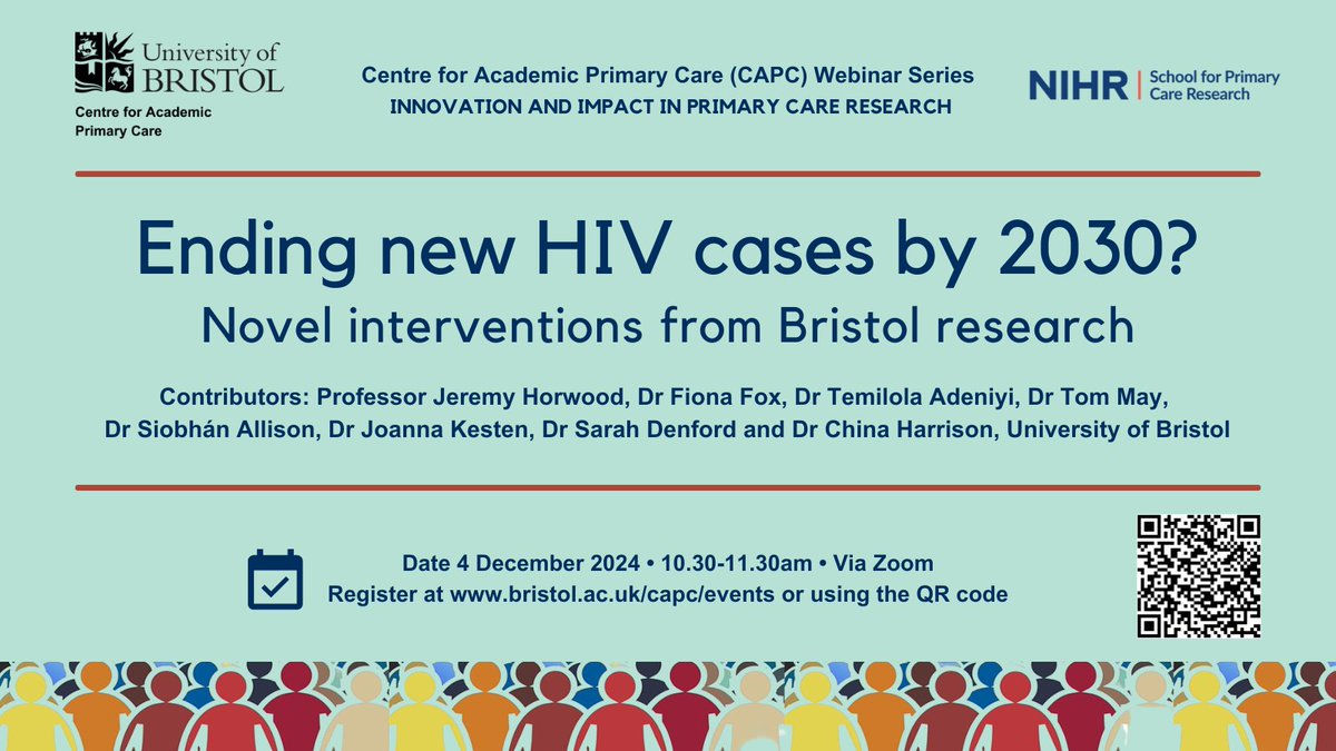 CAPC, Bristol (@capcbristol) on Twitter photo Find out more about <a href="/BristolUni/">University of Bristol</a> research to help eliminate new cases of #HIV by 2030 in this upcoming <a href="/capcbristol/">CAPC, Bristol</a> webinar (4 Dec 2024): tickettailor.com/events/centref… Find out more about <a href="/BristolUni/">University of Bristol</a> research to help eliminate new cases of #HIV by 2030 in this upcoming <a href="/capcbristol/">CAPC, Bristol</a> webinar (4 Dec 2024): tickettailor.com/events/centref…