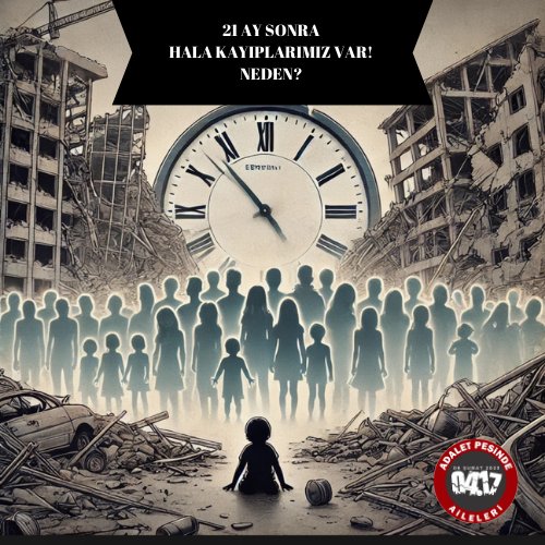 21 Ay Sonra Hala Kayıplarımız Var: Neden?

İçişleri Bakanı Ali Yerlikaya,6 Şubat deprem kayıplarına ilişkin "30’u çocuk, 45’i yetişkin olmak üzere toplam 75 depremzedenin arama çalışmaları devam ediyor" bilgisini paylaştı. 

Arama çalışmalarının 21 ay sürmesi, koordinasyon