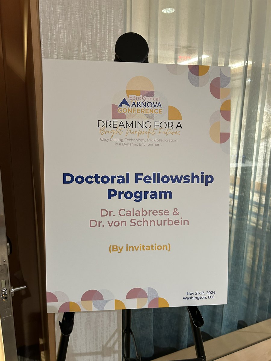 Starting #ARNOVA24 early this year! Looking forward to interesting discussions on the PhD projects.