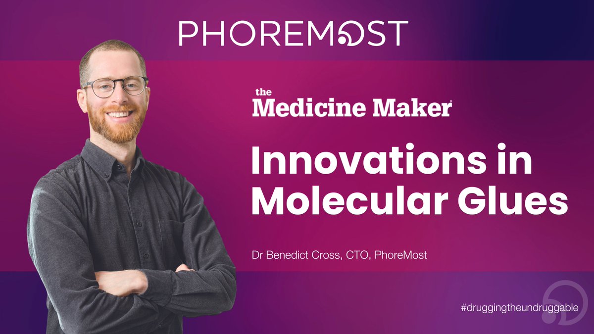PhoreMost (@phoremostltd) on Twitter photo Dr Benedict Cross spoke with <a href="/medicine_maker/">The Medicine Maker</a>, sharing his insights into innovations in molecular glues and how they can improve therapeutic outcomes by drugging the undruggable.
📰 If you haven’t already, read the full article here: lnkd.in/ecQSjFuE Dr Benedict Cross spoke with <a href="/medicine_maker/">The Medicine Maker</a>, sharing his insights into innovations in molecular glues and how they can improve therapeutic outcomes by drugging the undruggable.
📰 If you haven’t already, read the full article here: lnkd.in/ecQSjFuE