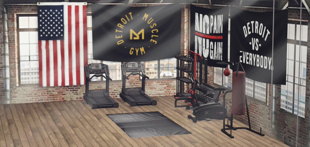 Grimm2KOfficial's tweet image. Radical’s personal gym, as seen in “The Calm Before The Storm”.

These sets were very easy, and very fun, to design. Definitely got a little creative with it!
.
.
.
.
.
.
#WWE #WWE2K #2kgames #wwe2kgames #wweraw #smackdown #nxt #tna #cmpunk #caw #creative #communitycreations #gym