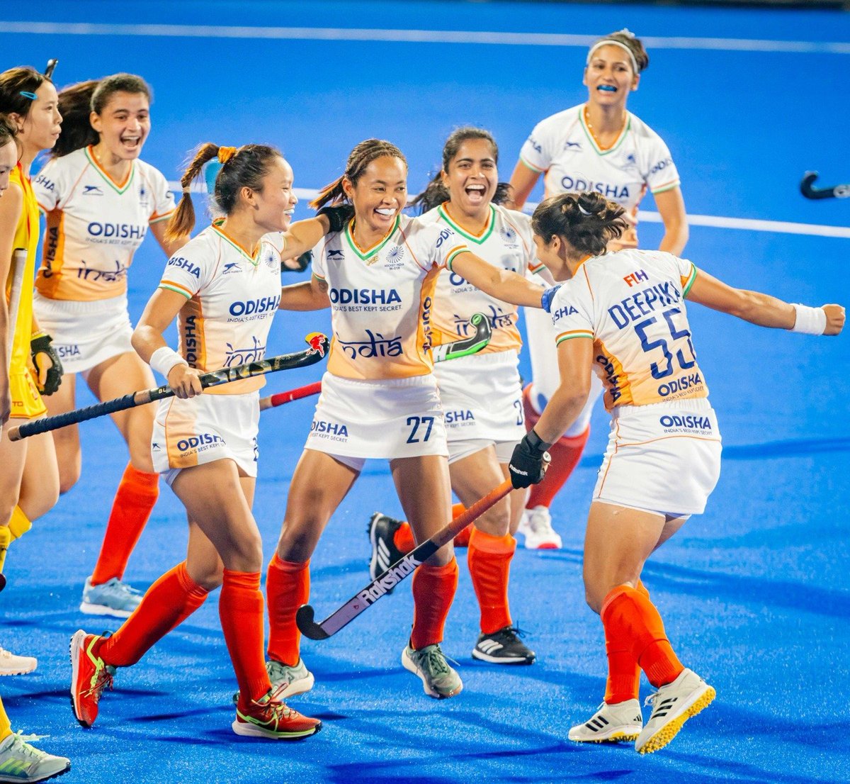 Naveen_Odisha's tweet photo. Congratulate Indian Women’s Hockey Team on lifting Bihar Women’s Asian Champions Trophy Rajgir 2024 title with 1-0 victory over China. Immensely happy that Indian Women Team has won the Asian Champions Trophy for the record third time. May the team continue to excel and bring laurels for the country. Best wishes.     #OdishaForHockey #BiharWACTRajgir2024