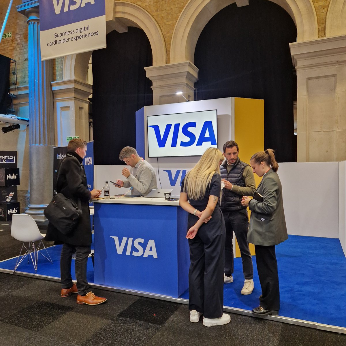 F_M_events's tweet image. Come visit @Visa, a key partner of #FMLS24, at Booth 90! Their team is ready to connect, and explore how they can help you grow and innovate.

They’ve already shared some incredible insights with our audience today on the CENTRE STAGE, and on the INNOVATE STAGE.
#fmls24 #fmevents