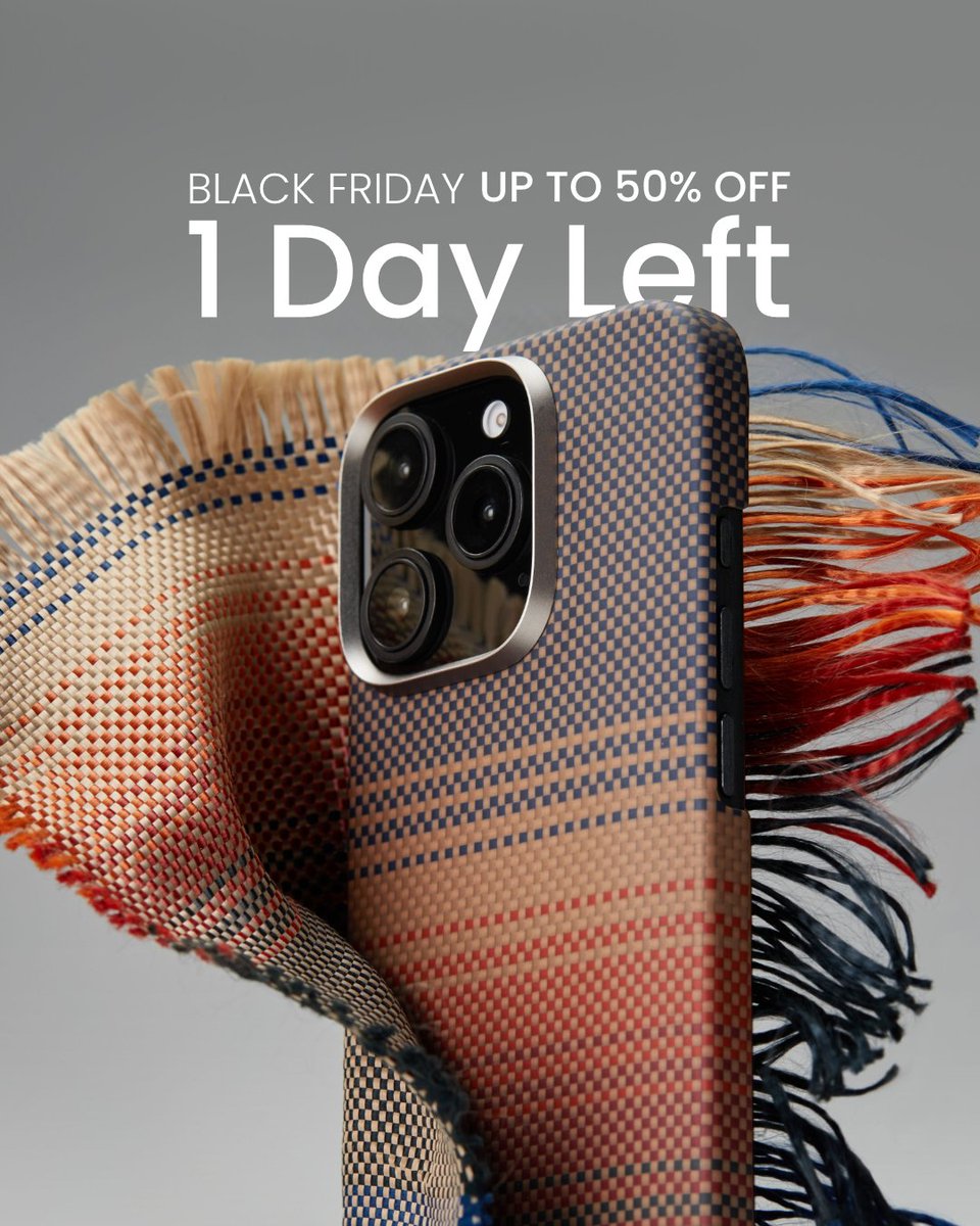 PitakaGallery's tweet photo. Black Friday is just one day left!
Here's the limited-time and up to 50% discounts will definitely make you scream!
What are you picking up?
Head to the link in our bio to shop the sale.
#pitaka #pitakaphonecase #blackfridaysale #blackfriday https://t.co/qKxIXXDYId