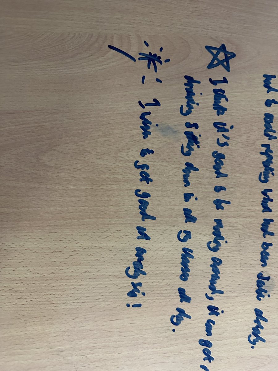 MrsForrestRMPS's tweet photo. How it started vs how’s it’s going 

I love teaching Higher RMPS, but analysis is scary! Today we made analysis trains and linked all our KU together to show the pupils that they actually do understand how to do it! https://t.co/DHnDwwzu3A