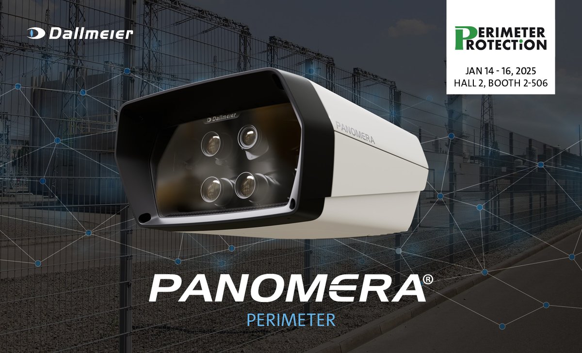 AirportSupplier's tweet image. Dallmeier electronic at the Perimeter Protection 2025: Panomera® Perimeter takes centre stage airport-suppliers.com/supplier-press… @Dallmeier_com #PerimeterProtection #Panomera #PanomeraPerimeter #DallmeierElectronic