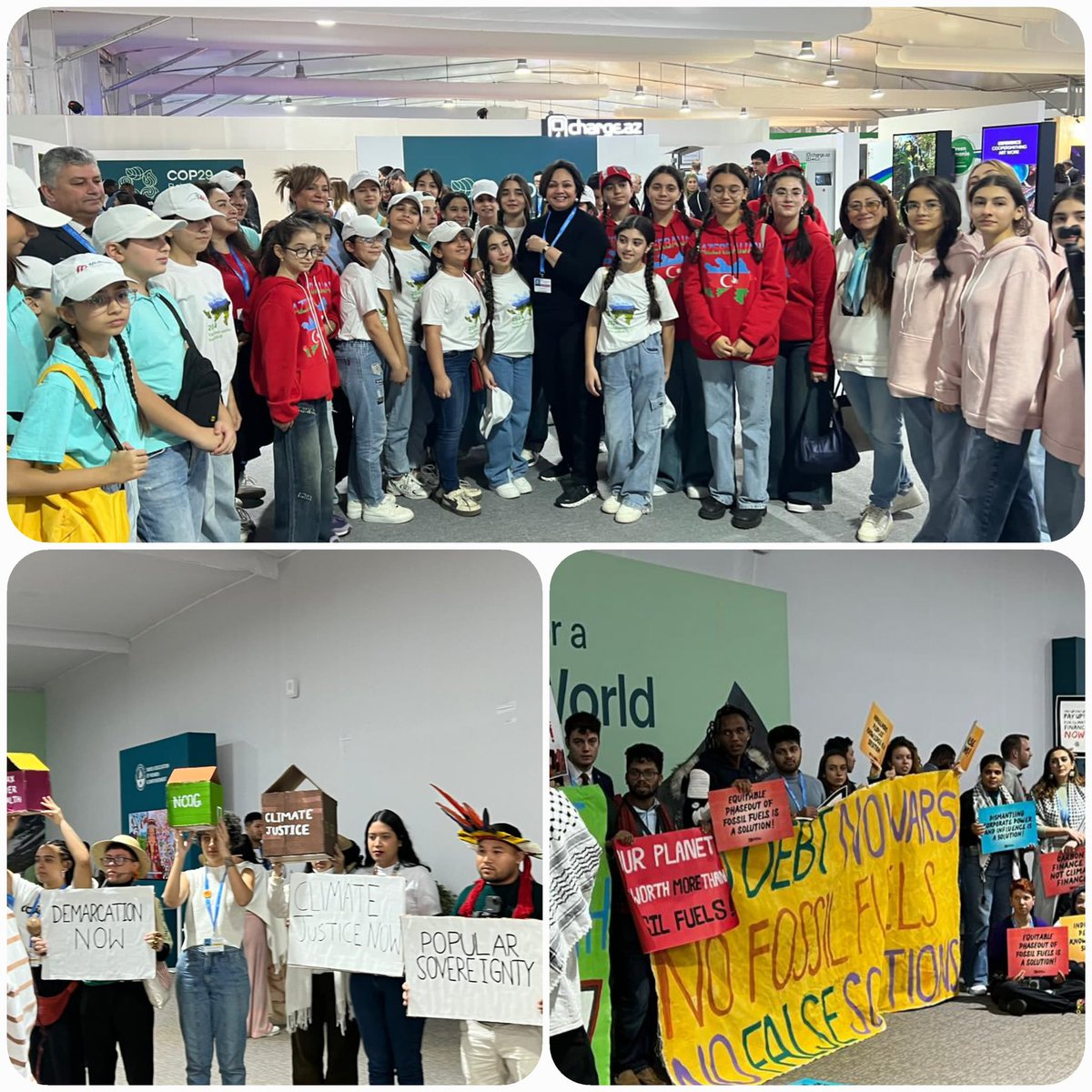 #COP29 Baku, #Azerbaijan.
Insightful &amp; action-oriented discussions. Gr8 2 C #youth voicing their opinions &amp; demanding actions! Met children full of inspiration, learning  2 protect the #planet &amp; #STI #innovations #greentech #AI Wonderful to see so much hope🙏#G20Brasil <a href="/BBCNews/">BBC News (UK)</a>