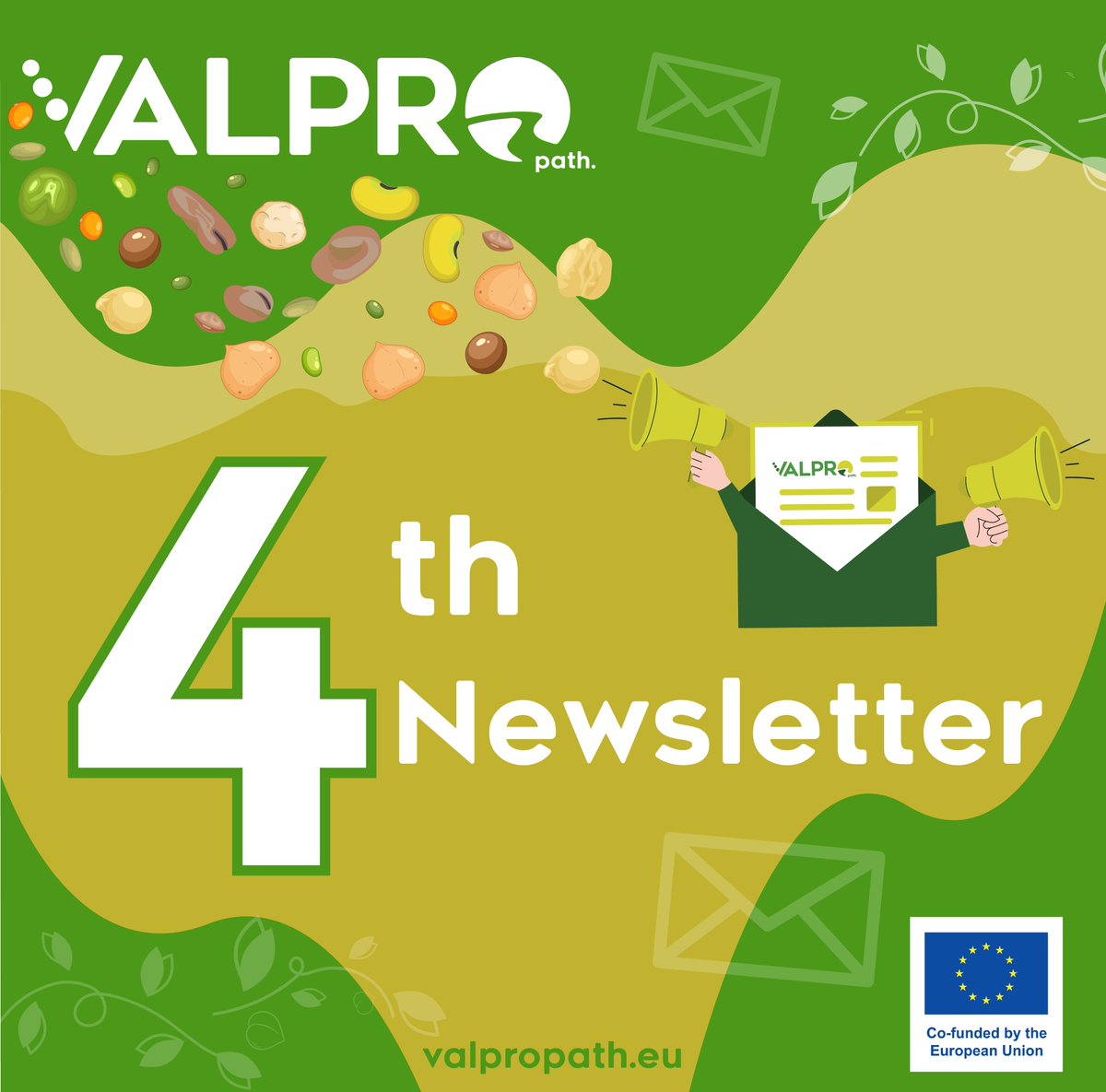 🎉 Extra, extra! VALPRO Path 4th Newsletter is OUT!🎉 

Get the latest on plant protein innovations, webinars, and more.🌱💚

👉Sign up now to never miss out: valpropath.eu 

#HorizonEurope #ResearchImpactEU #VALPROPath #Newsletter