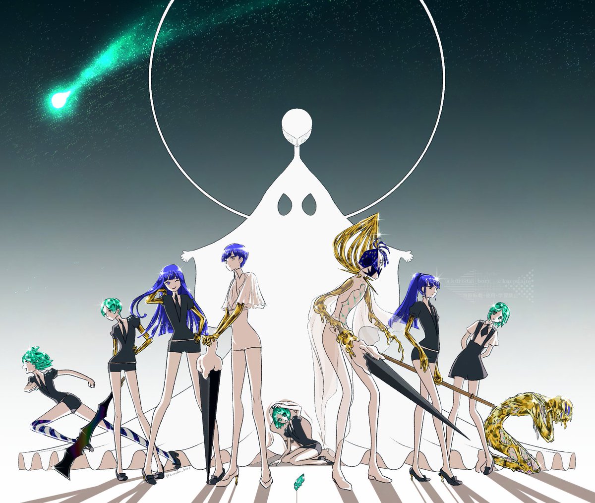 kurodai_bort's tweet photo. 宝石の国
最終十三巻発売おめでとうございます https://t.co/n6o43FdF9x