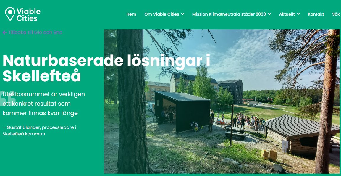 VARCITIES (@varcities1) on Twitter photo 🔁🇸🇪🌞 Our Pilot site in @Skellefteåkommun and its 5 #VisionarySolutions recognised as a good practice for climate neutrality by <a href="/ViableCities/">viablecities</a>, the Swedish network that support the 23 Swedish cities committed to climate neutrality by 2030!
Discover: viablecities.se/en/kunskap/nat… 🔁🇸🇪🌞 Our Pilot site in @Skellefteåkommun and its 5 #VisionarySolutions recognised as a good practice for climate neutrality by <a href="/ViableCities/">viablecities</a>, the Swedish network that support the 23 Swedish cities committed to climate neutrality by 2030!
Discover: viablecities.se/en/kunskap/nat…