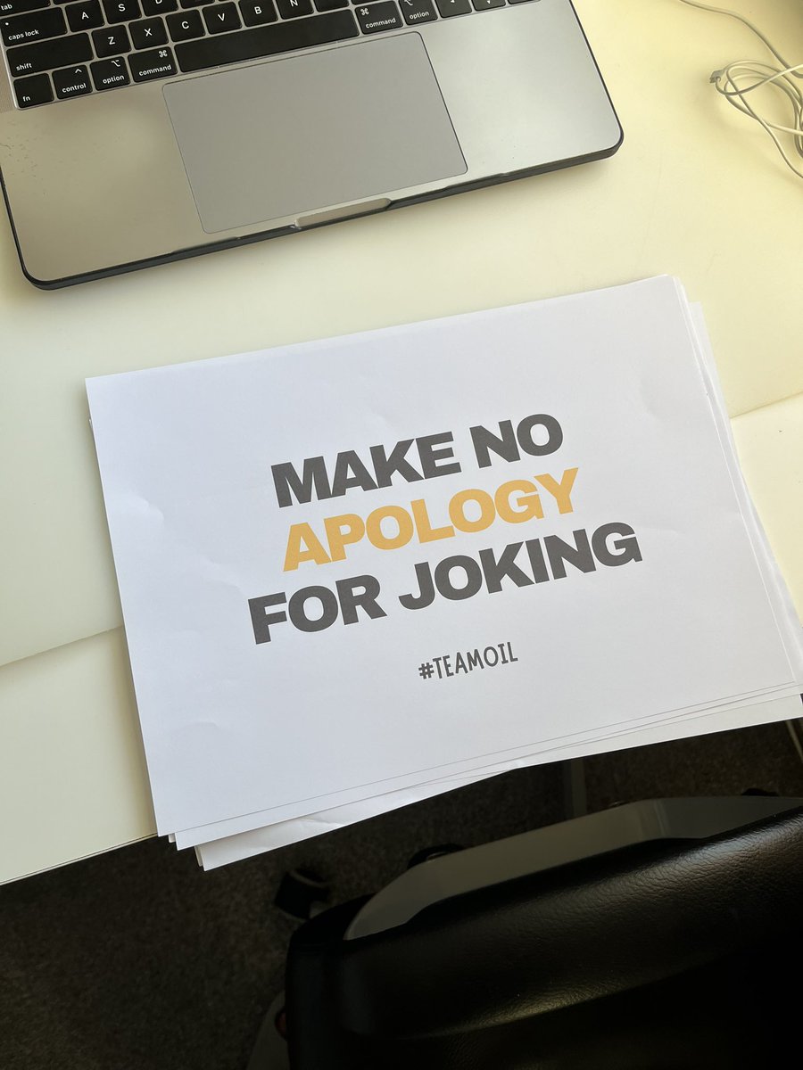 Jay10_6's tweet photo. Prepared for my statement in 18/11 Committee at 8pm tonight.
Listen in - https://t.co/FlDweY0jTa
I am confident that humour will win with #TEAMOIL https://t.co/mg97yoRlrJ