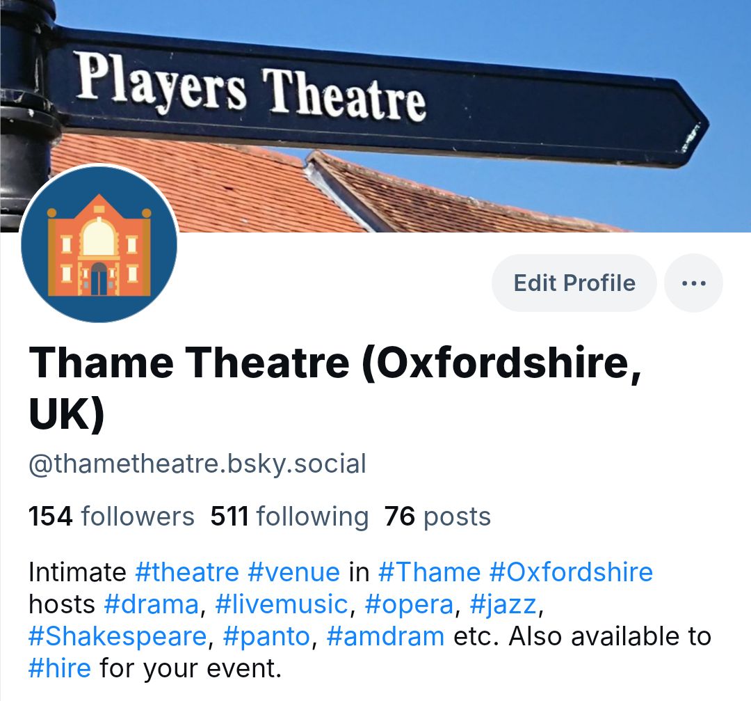 Just to let you know that we are also on that lovely Blue platform, just over there. In fact we have been for some time. Come say Hi.