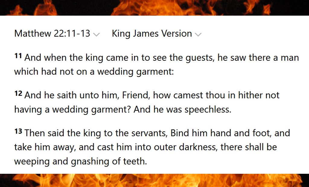 Matthew 22:11-13

#God #Jesus #Christ #JesusChrist #Bible