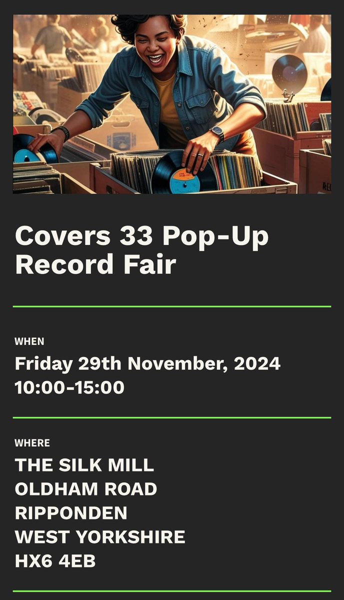 covers33ltd's tweet photo. We are hosting our first ever vinyl record fair! We hope you can make it 😉 https://t.co/XOz7XKvZBR