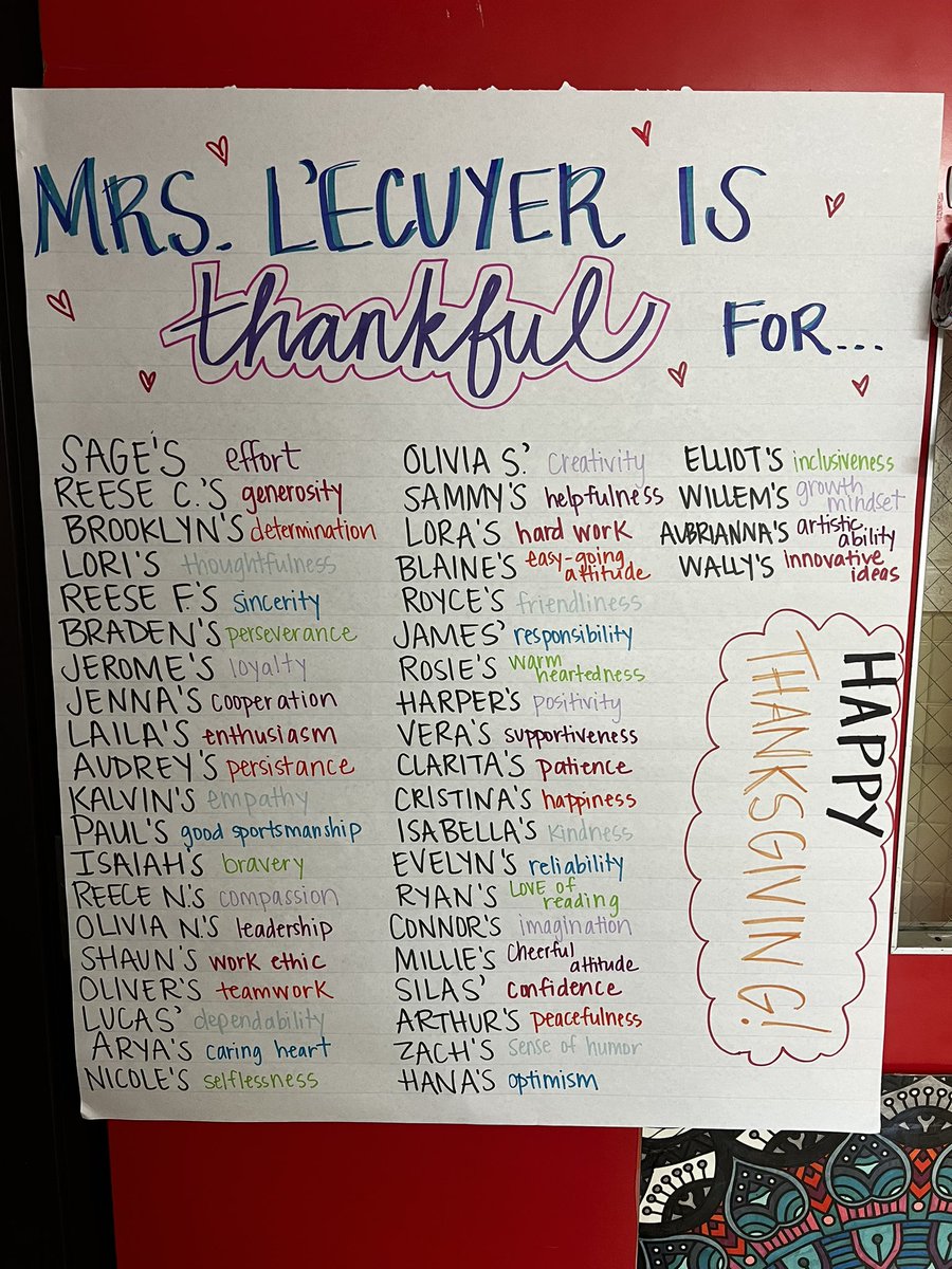 There’s a lot to be thankful for in Room 17! 🦃💛 <a href="/WESOwls/">WES Owls</a> <a href="/wcsdistrict/">Worthington Schools</a> #ItsWorthIt
