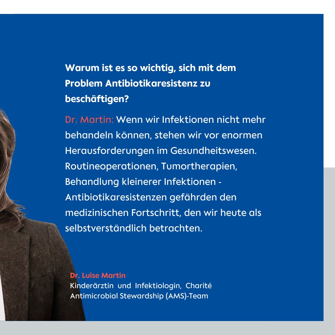 ChariteBerlin's tweet photo. 💊#WorldAntimicrobioticalAwarenessWeek: Antibiotikaresistenz ist ein ernstes Thema. Deshalb gibt es an der #CharitéBerlin seit vielen Jahren ein AMS-Programm, das bei der sinnvollen Antibiotikaverordnung und optimalen Infektionsbehandlung unterstützt👇 #WAAW https://t.co/dhcJr9S0Ys