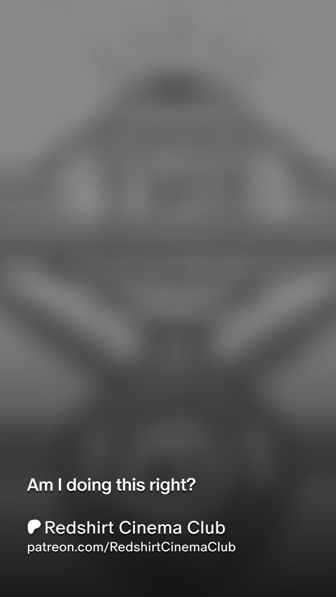 I've just published my first EVER newsletter for <a href="/redshirtcinema/">Redshirt Cinema Club</a> and now YOU have to hear about it. 

Please be gentle.

patreon.com/posts/am-i-doi…