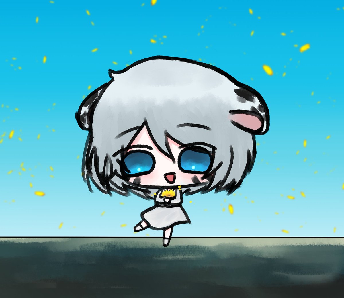 백하쑤님께 신청한 커미션! 너무 이쁘게 그려주셔서 행복하다:)