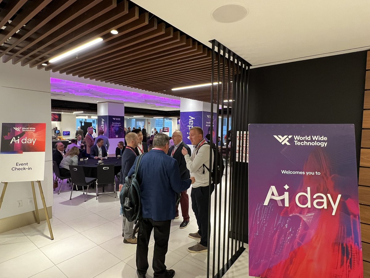 wwt_inc's tweet photo. We’re coming to you live from Ai day NYC!

Follow along to hear from our experts on all things #AI! 

#thread https://t.co/m9ZKGg4Iwa