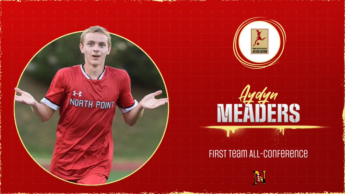 SMSoccerCoaches's tweet photo. Congratulations to Aydyn Meaders on being named to the First Team All-Conference. https://t.co/CsGmNmKaUz