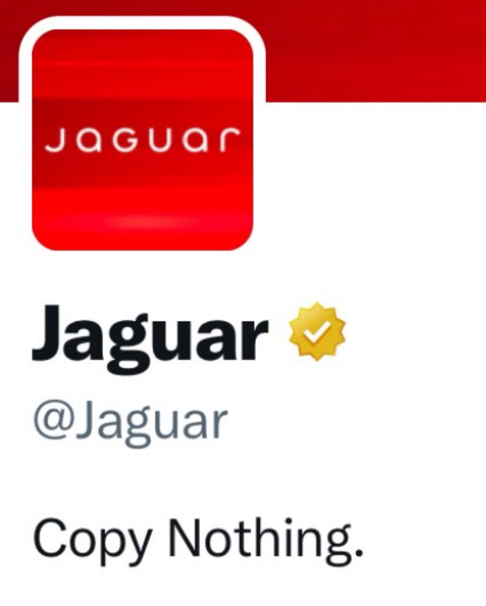 alistairbrs's tweet photo. Absolute master class in corporate trolling from @nothing #Jaguar 

🫡 https://t.co/PY1XidcZhp