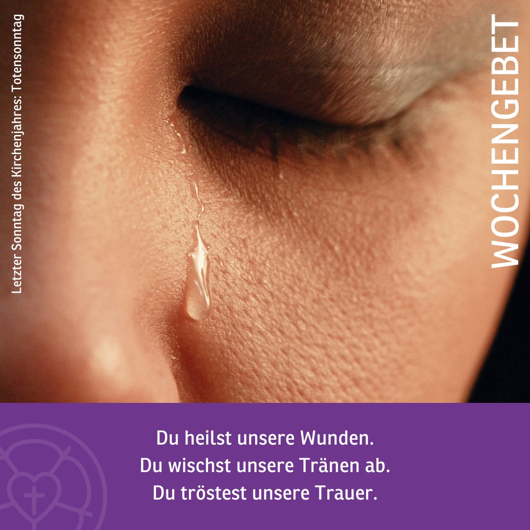 Für den Letzten Sonntag des Kirchenjahres gibt es zwei Ordnungen (Ewigkeitssonntag und Totensonntag) und somit auf unserer Internetseite auch zwei Wochengebete: velkd.de/schwerpunkte/l…