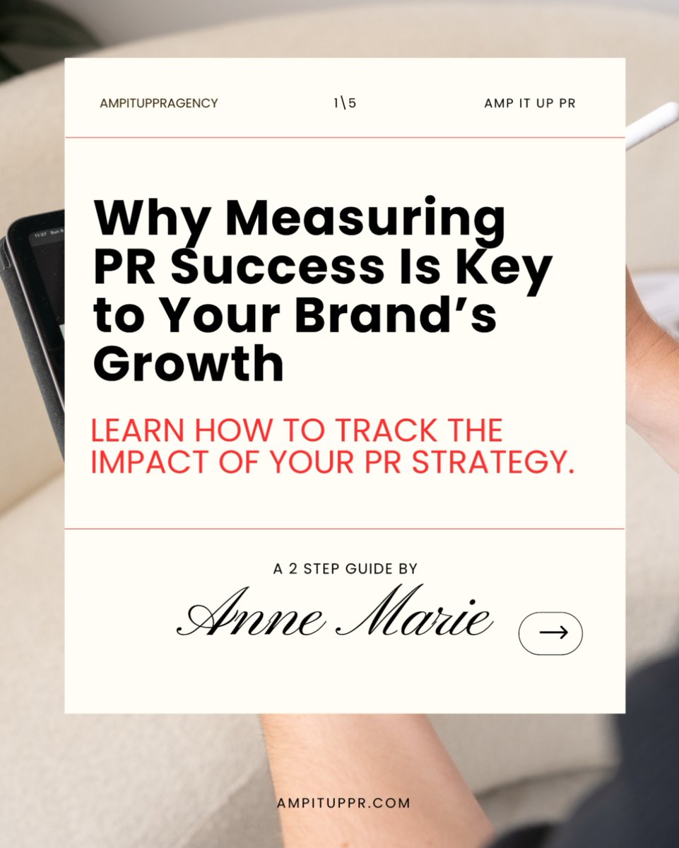 ampituppr's tweet image. How do you know if your PR efforts are paying off? 📊 At AMP It Up PR, we track measurable KPIs to refine strategies and drive results. Let’s take your PR to the next level with data-driven insights! 🚀 #MeasurePRSuccess #AMPItUpPR #PRMetrics #BrandGrowth #PRSuccess