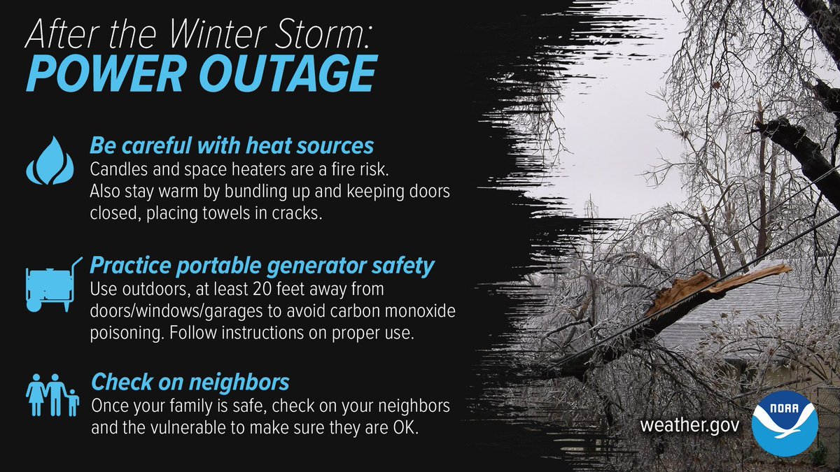Ohio Winter Safety Awareness Week

Freezing 💧 can cause icy🛣️  &amp; weigh down🌲branches &amp; power lines creating ⚡  outages. Before Ice Storms, trim🌲branches around your 🏠 , don't leave 🚗  wipers raised, have enough food &amp; 💊, move any 🚗  from under🌲&amp; keep 📱charged.