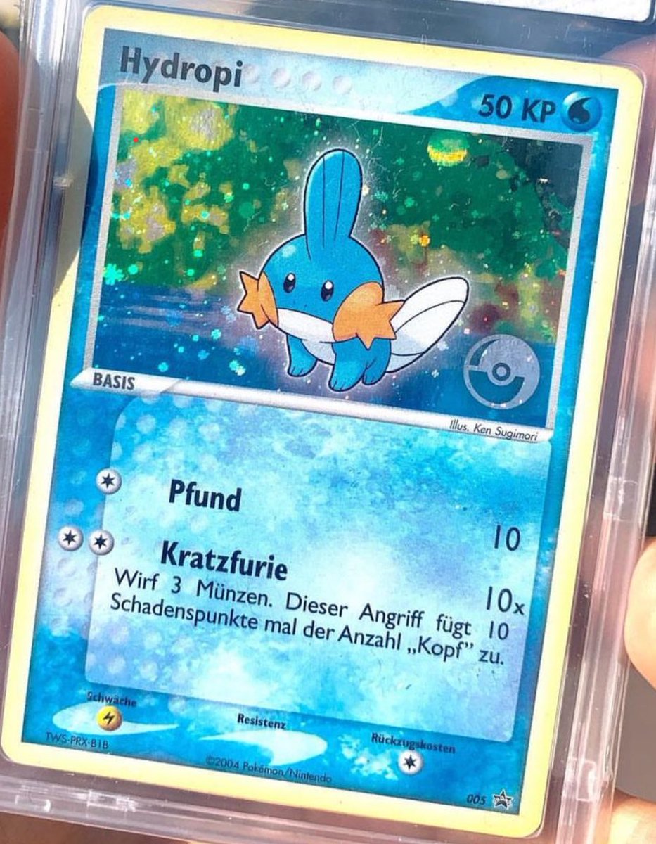 Hey fellow Pokémon enjoyers.
I’m looking to purchase 2 cards, could meet up at Stuttgart regionals.
1. will be the Top8 promo from LAIC
2. Will bis this German Mudkip promo from 2004. Only the German language, no others.

Thanks in advance, also for sharing 🫶🏼