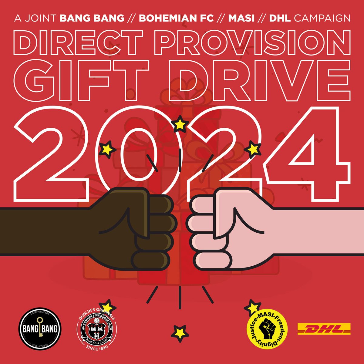 🎁We need your support once again.❤️🖤

Bohemian FC, collaborating with <a href="/BangBangD7/">Bang Bang</a> in our eight annual Toy Drive, is aiming to raise €55,000 to bring joy and hope during the festive season to children living in Direct Provision. 

This is made possible logistically by the