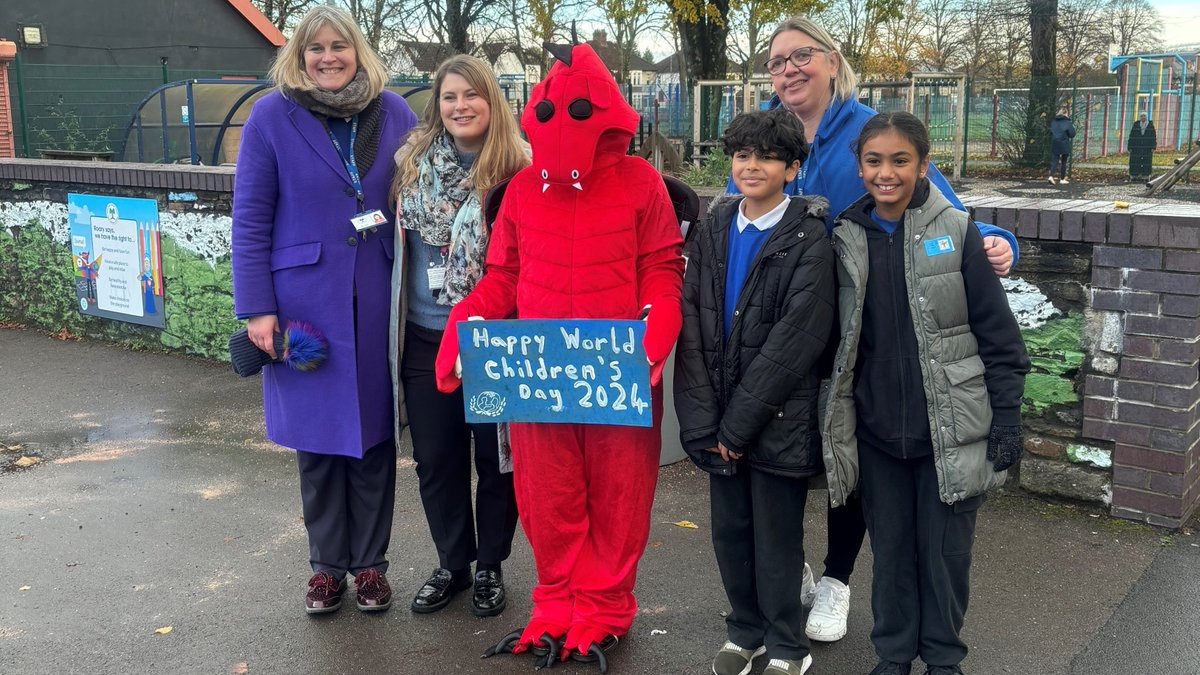 cardiffcouncil's tweet photo. Ninian Park Primary school celebrates #WorldChildrensDay with a parade and each year group showing the Sustainable Development Goals they’re working on.  https://t.co/3RjLKZWzTU @nppschool @ChildFriendlyC1 
#childfriendlycardiff https://t.co/idviaPgJim