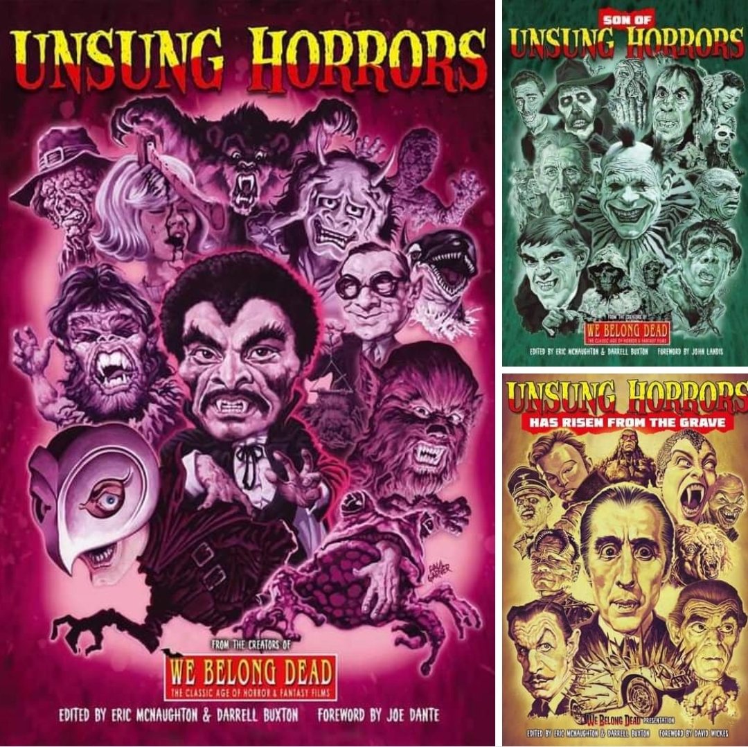 Gregory_Films's tweet photo. I wrote for all three Unsung Horror books, which are now available in soft and hardback. With forewards from the likes of Joe Dante and John Landis; tons of lesser known films covered and beautiful illustrations, they are essential for  horror film fans!
https://t.co/f1N2QVX8yy https://t.co/NQwukH5gM3