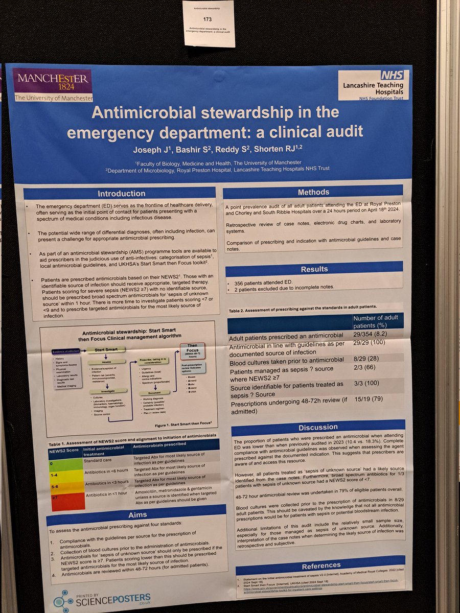 Microteam lthtr (@lthtr_microteam) on Twitter photo <a href="/exkxlis/">Emily Kalis</a> Poster 173. Medical student Joel audited antimicrobial stewardship and the management of sepsis in the ED. Patients were over-labelled with sepsis and treated with broad spectrum Abx. <a href="/exkxlis/">Emily Kalis</a> Poster 173. Medical student Joel audited antimicrobial stewardship and the management of sepsis in the ED. Patients were over-labelled with sepsis and treated with broad spectrum Abx.