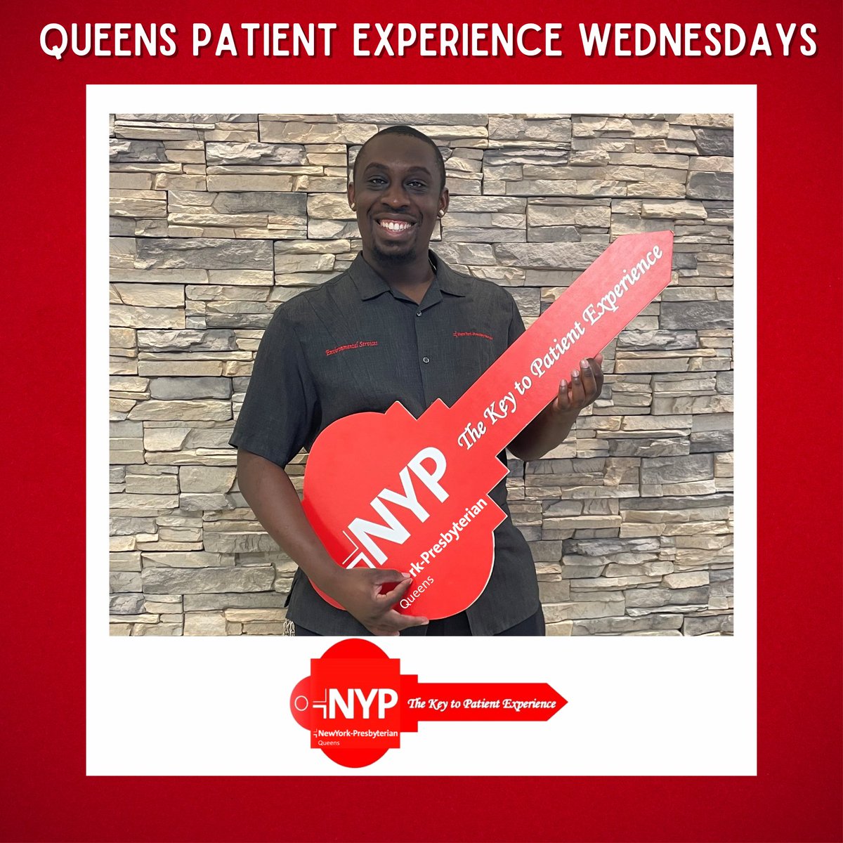 (1/3) As the promise of some rain has been bestowed upon us, let us take a moment to rain down some appreciation on our #KeytoPX holder this week! This week we spotlight the #Amazing Romel! Romel is part of our EVS team here at <a href="/nyphospital/">NewYork-Presbyterian</a> Queens!
