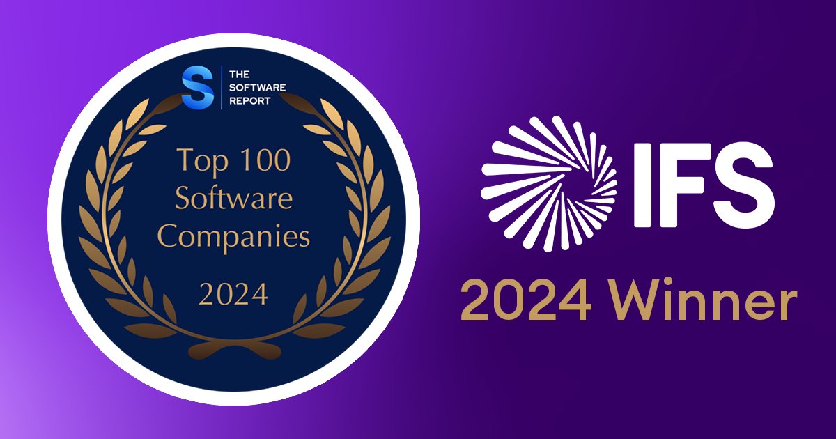 Mark Moffat (@markwmoffat) on Twitter photo Today, I am incredibly proud to share that @IFS has been ranked as the number one software company on The <a href="/SoftwareReport1/">The Software Report</a>'s Top 100 Software Companies of 2024. This recognition is a testament to the hard work, dedication, and innovative spirit of our entire team.
Since our Today, I am incredibly proud to share that @IFS has been ranked as the number one software company on The <a href="/SoftwareReport1/">The Software Report</a>'s Top 100 Software Companies of 2024. This recognition is a testament to the hard work, dedication, and innovative spirit of our entire team.
Since our