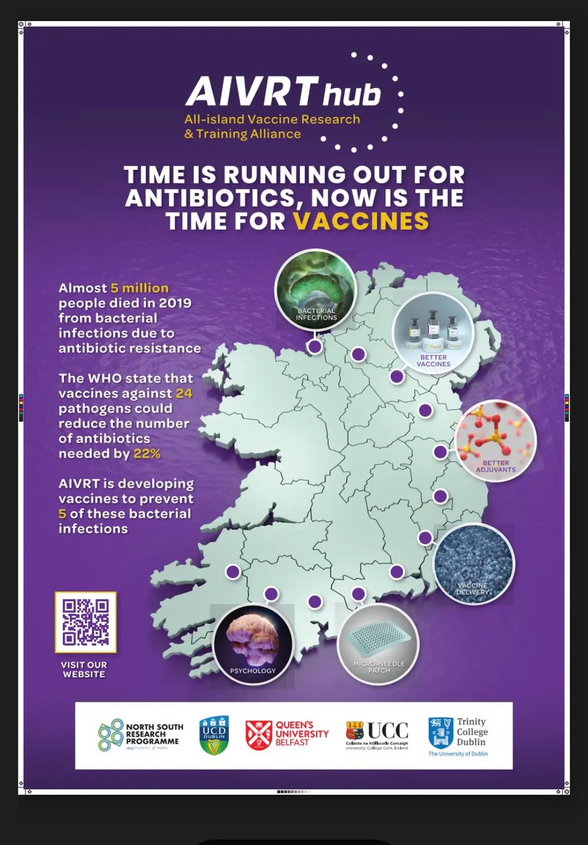 Our <a href="/aivrt_hub/">aivrt hub</a> network, funded by <a href="/hea_irl/">HEA</a> aims to address #AMR by developing #vaccines against antimicrobial resistant bacteria.
Our simple message on World AMR Awareness week is: 
Time is running out for antibiotics. 
Now is the time for vaccines to stop AMR
#NSRP <a href="/ucdscience/">UCD Science</a>