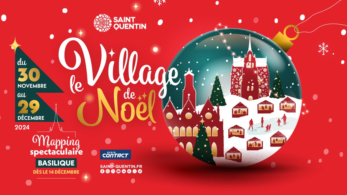 🎄Du 30 novembre au 29 décembre 2024, le village de Noël vous ouvre ses portes sur la place de l’Hôtel de Ville, rue de la Sellerie et rue Saint-André.

ℹ️Retrouvez l’intégralité du programme : bit.ly/4hUuYFQ