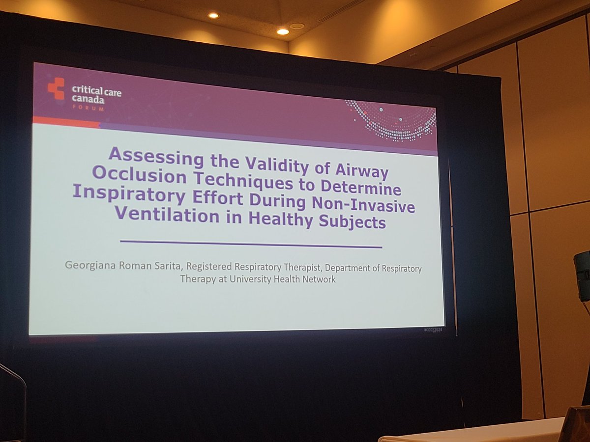 Laveena Munshi (@laveenamunshi) on Twitter photo Congrats to Georgiana Roman Sarita <a href="/GeorgieRom/">Georgiana Sarita</a> who presented her novel work conducted with <a href="/ecgoligher/">Ewan Goligher</a> on airway occlusion techniques to determine inspiratory effort during non-invasive ventilation in healthy subjects <a href="/CCCForum/">CCCF</a> Congrats to Georgiana Roman Sarita <a href="/GeorgieRom/">Georgiana Sarita</a> who presented her novel work conducted with <a href="/ecgoligher/">Ewan Goligher</a> on airway occlusion techniques to determine inspiratory effort during non-invasive ventilation in healthy subjects <a href="/CCCForum/">CCCF</a>