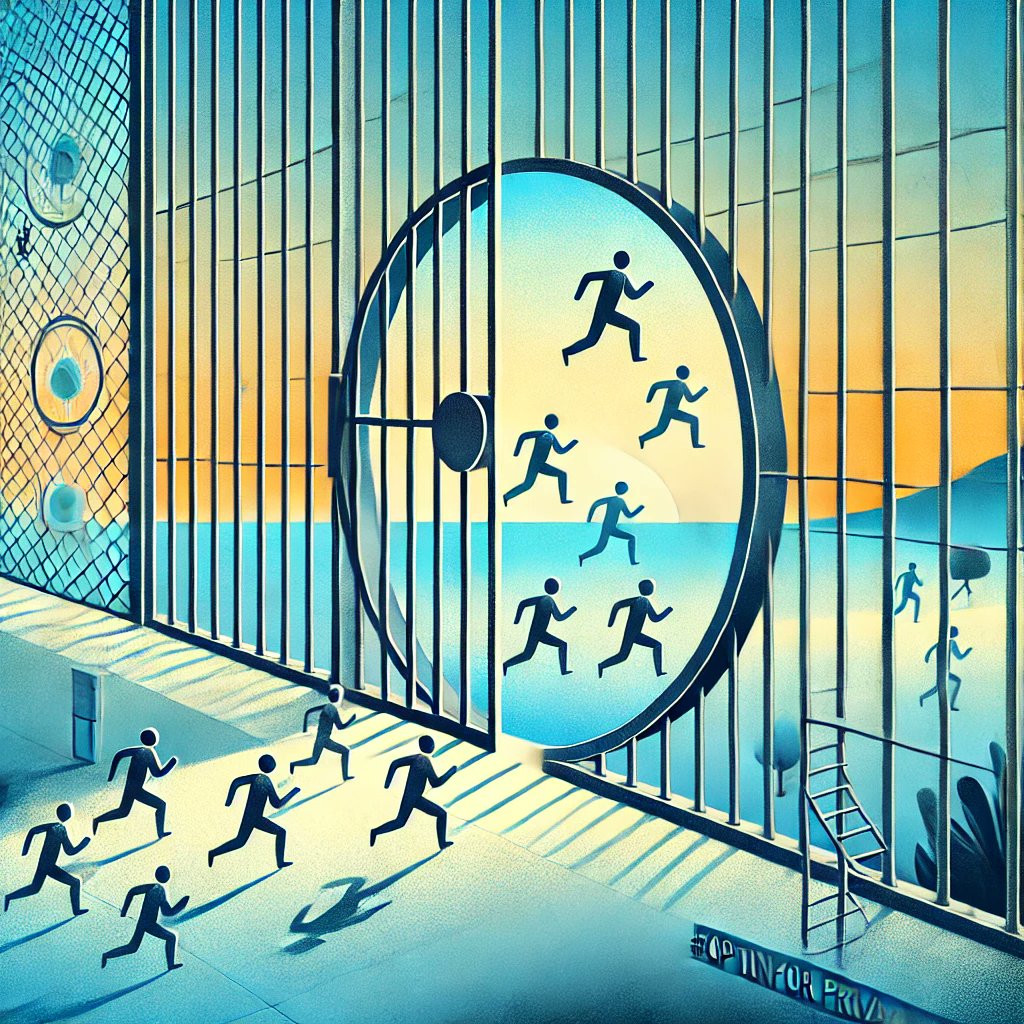 privacy_latam's tweet photo. Decentralization without privacy is like being free inside your gated community. #OptInForPrivacy

#DeCC #COTI #SCRT #FHE #Ethereum #Bitcoin #web3privacy https://t.co/1w5AG2fBRh