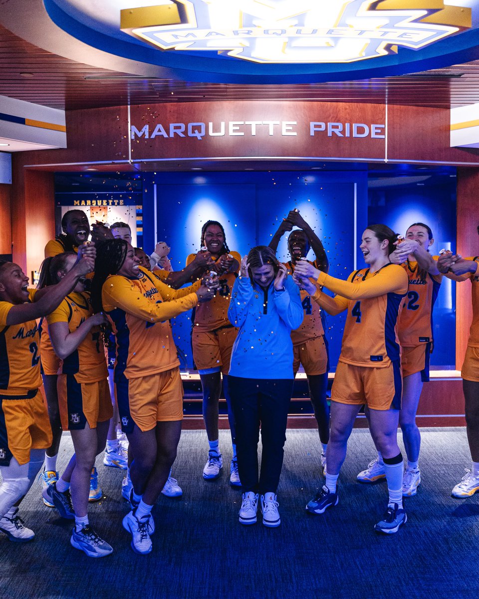 Cara Consuegra (@cconsuegra) on Twitter photo Walking out at the Al for the first time as <a href="/MarquetteWBB/">Marquette WBB</a> head coach was an emotional moment. Winning our first game with this group made it even more special. #playwithHEART Walking out at the Al for the first time as <a href="/MarquetteWBB/">Marquette WBB</a> head coach was an emotional moment. Winning our first game with this group made it even more special. #playwithHEART