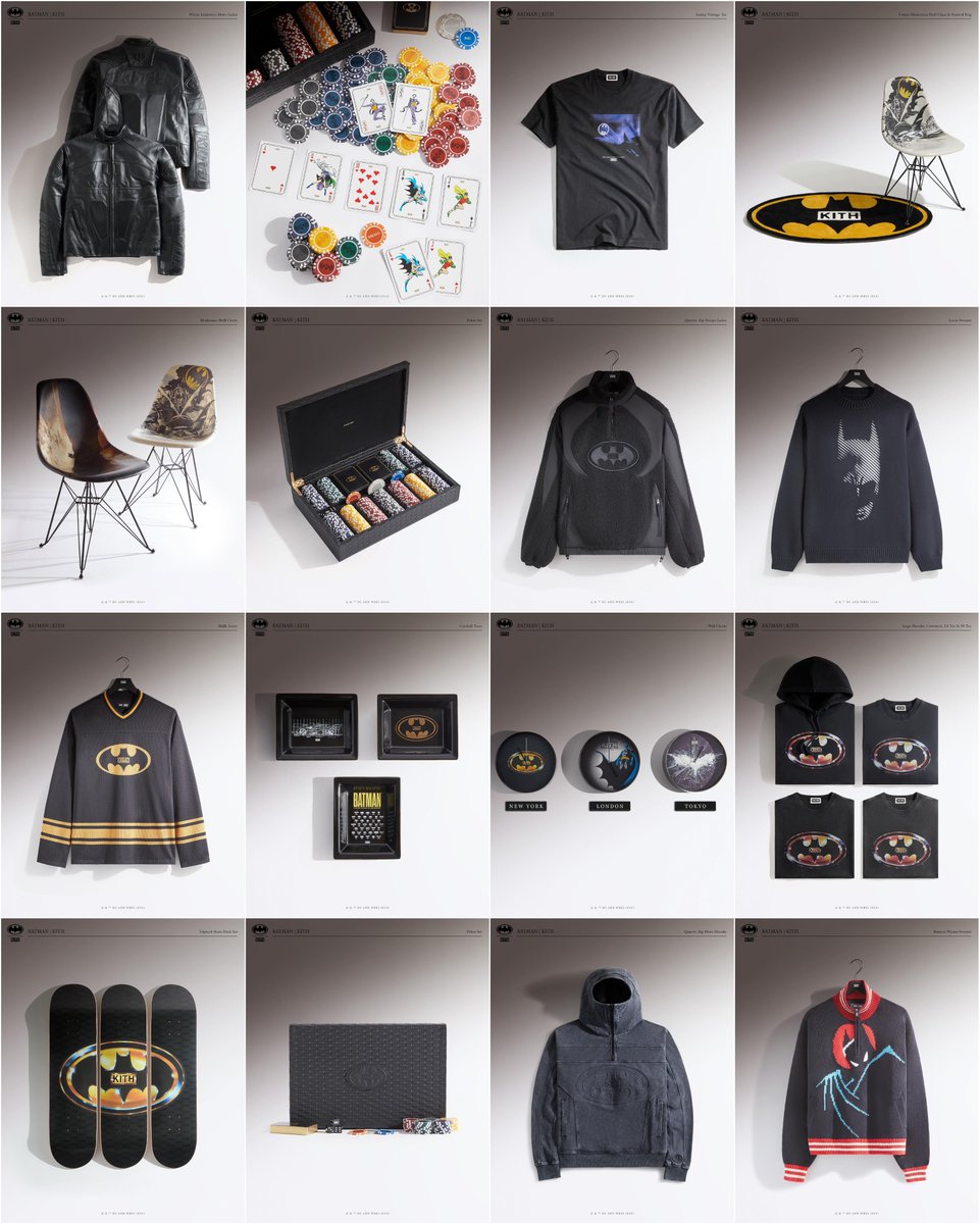 Batman × KITH 85th Anniversary Collectionが、KITH TOKYOにて2024年