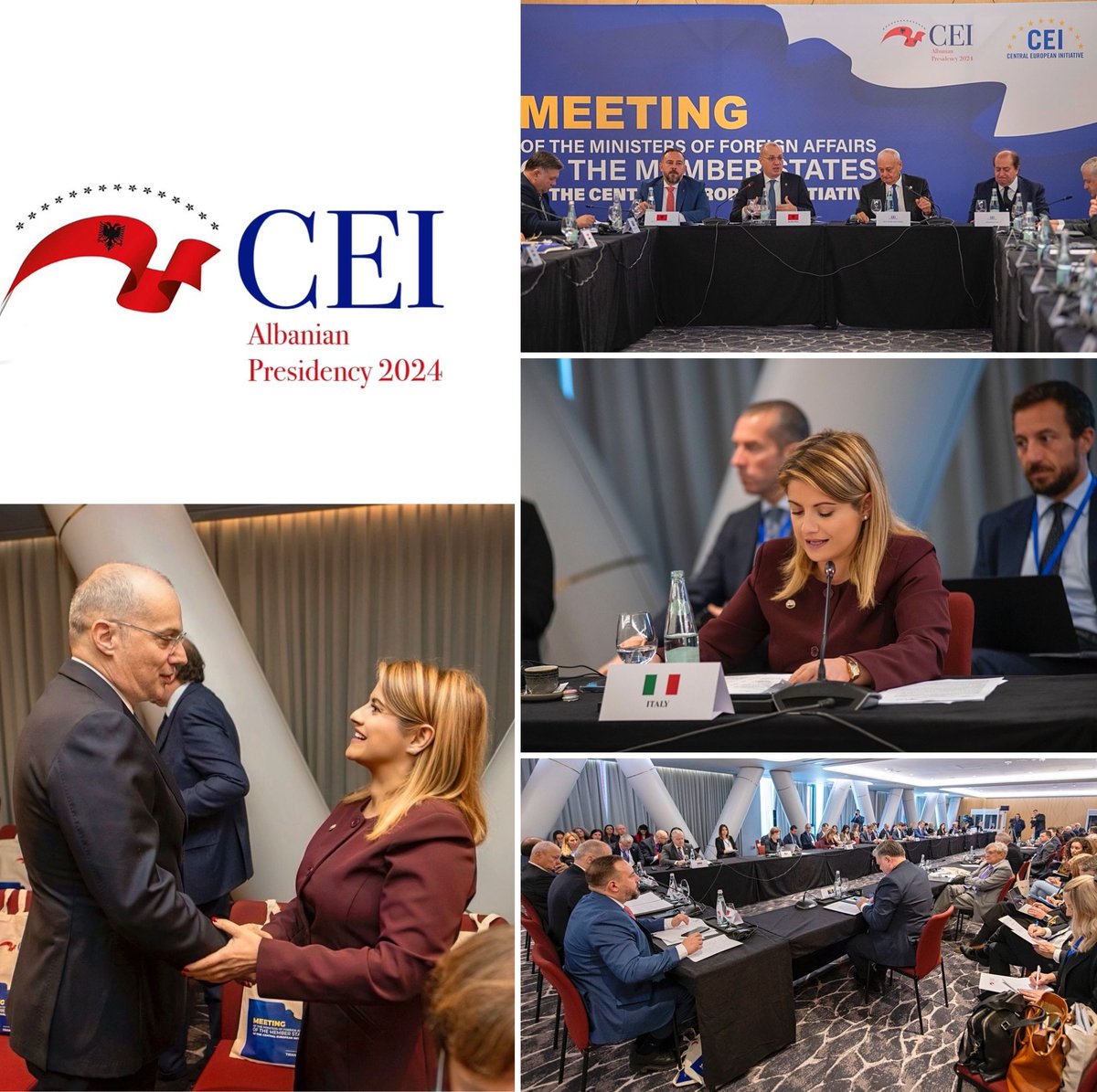 ItalyMFA's tweet image. SdS @tripodimaria alla riunione dei Ministri degli Esteri dell’Iniziativa Centro Europea #InCE a Tirana ha sottolineato impegno🇮🇹 alle attività del Forum intergovernativo a favore della cooperazione regionale, ribadito condanna dell’aggressione russa e sostegno🇮🇹all’Ucraina.