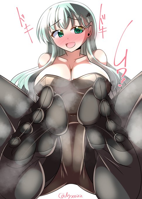 「ん?どうする…?嗅いじゃう…?///」 ムチムチ黒タイツ鈴谷(ˇωˇ)   進水日おめでとう!(連続1720日目 #艦これ版真剣お絵描き60分一本勝負_20241120 #艦これ版深夜の真剣お絵描き60分一本勝負 #10000日チャレンジ #めび環んどろ #鈴谷進水日 