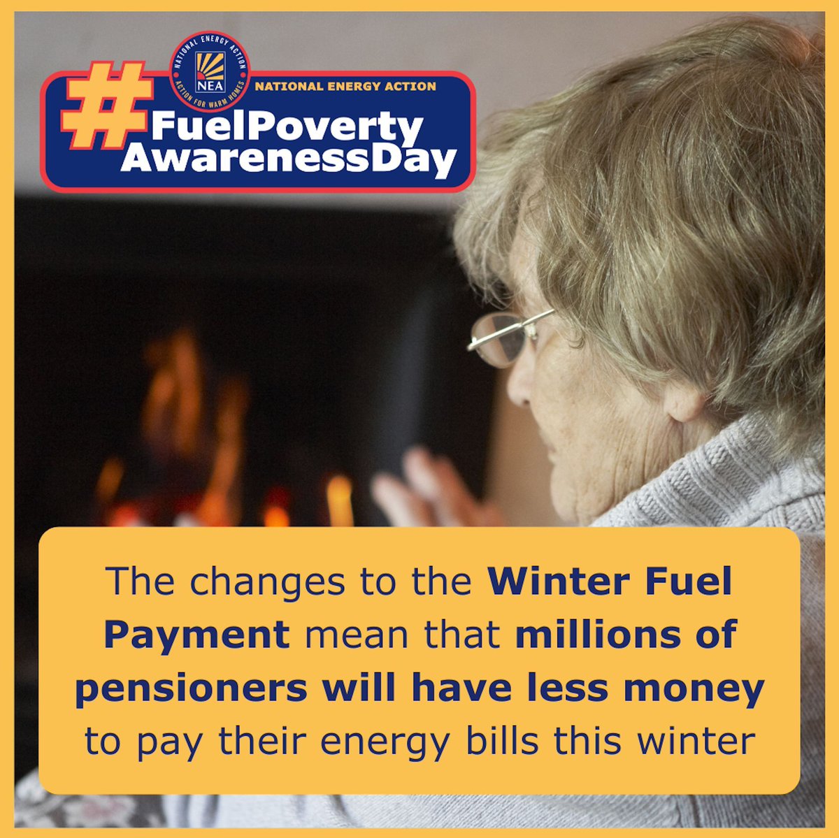 Changes to the #WinterFuelPayment will affect millions of older people. Many will just narrowly miss out. #FuelPovertyAwarenessDay. We have some services that can help this winter, check out our website for more details 🔥  ageuk.org.uk/lambeth/our-se…