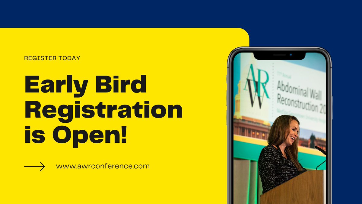 AWRConference's tweet image. Are you an early bird? Register today to save $75 before prices go up! Visit awrconference.com to secure your spot today to hear from engaging faculty experts from around the country! #AWR25 #CME #Woundcare #herniasurgery #herniafriends #plasticsurgery #surgery
