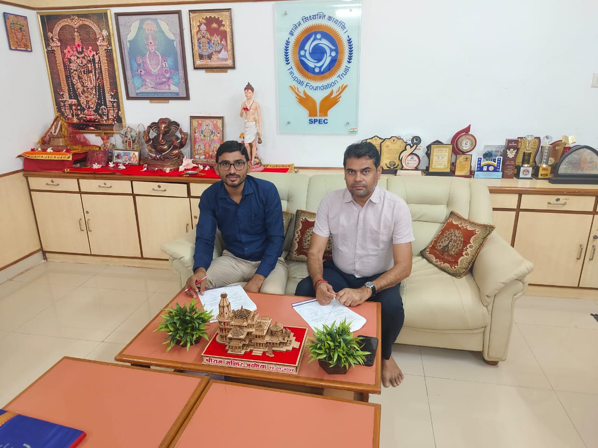 MadhuvanF's tweet photo. #Exciting_Collaboration 
Madhuvan Foundation and Sardar Patel College of Adm. &amp; Mgt. (MBA) have officially signed a Memorandum of Understanding(MoU)for fostering innovation, promoting sustainable growth, enhancing skill development activities for students &amp; community development. https://t.co/dxKwFjdcEU