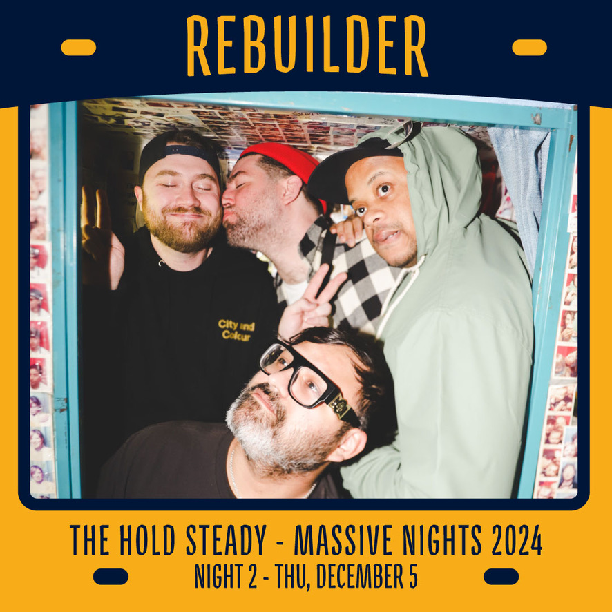 Massive Nights 2024 kicks off in just TWO WEEKS at <a href="/brooklynbowl/">Brooklyn Bowl</a>! We can hardly wait! We’re thrilled to announce that Boston’s own <a href="/RebuilderBoston/">Rebuilder</a> will be opening Night 2!

Limited tickets remain for both Wed and Thu, get them here: theholdsteady.net