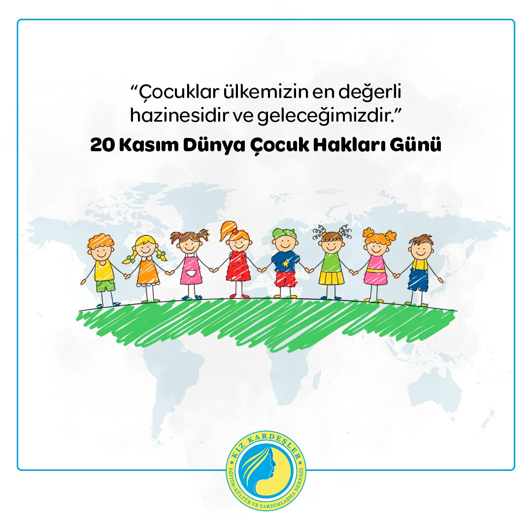 Çocuklar, sağlıklı bir gelecek için en değerli varlıklarımızdır. Her çocuğun hakları korunmalı, mutlu ve güvende olmalıdır. Hep birlikte daha adil bir dünya için sesimizi yükseltelim! 

#DünyaÇocukHaklarıGünü #ÇocukHakları