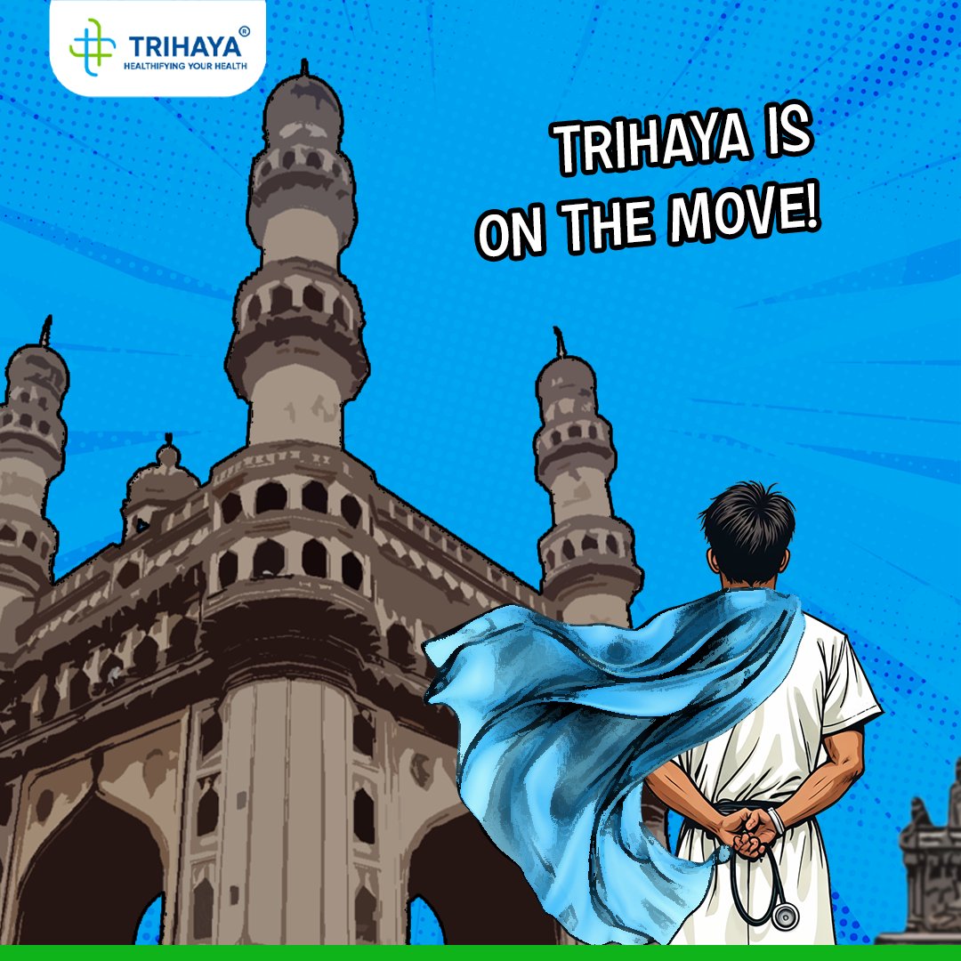 TrihayaHealth's tweet image. Trihaya is on the move, bringing expert healthcare to every corner of Hyderabad, one step at a time! 🏥🚑

Book your consultation with Trihaya today!
Visit Our Website: trihayahealthcare.com
Contact us on: +91 7799888147

#trihaya #trihayahealthcare #yourpartnerinhealth