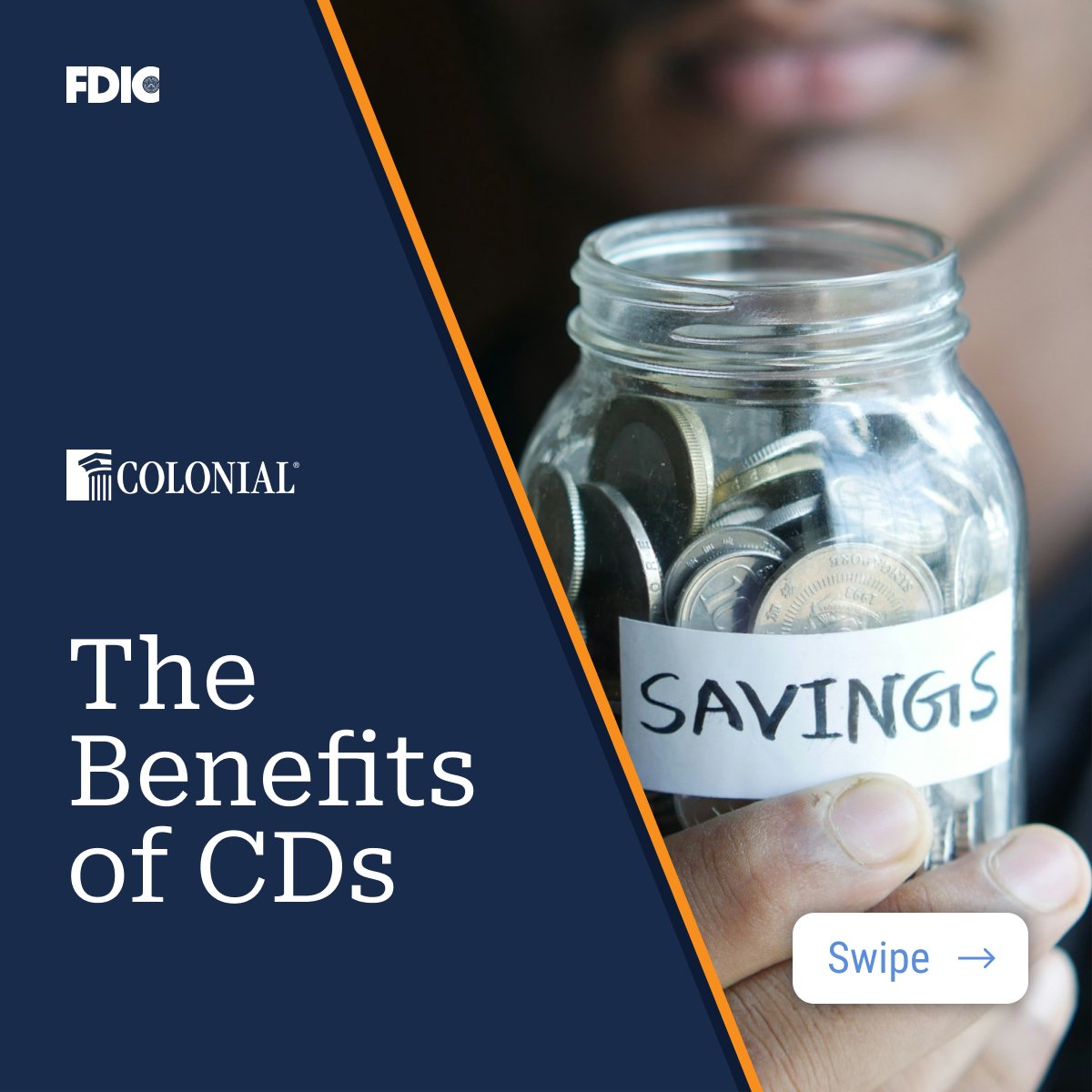 ColonialBanking's tweet image. Discover the benefits of CDs: fixed interest rates, guaranteed returns and higher security. Start investing today! 

Visit us at one of our branches or open your account online at: gocolonial.com/openaccount.

#CDs #SecureInvestments #GoColonial